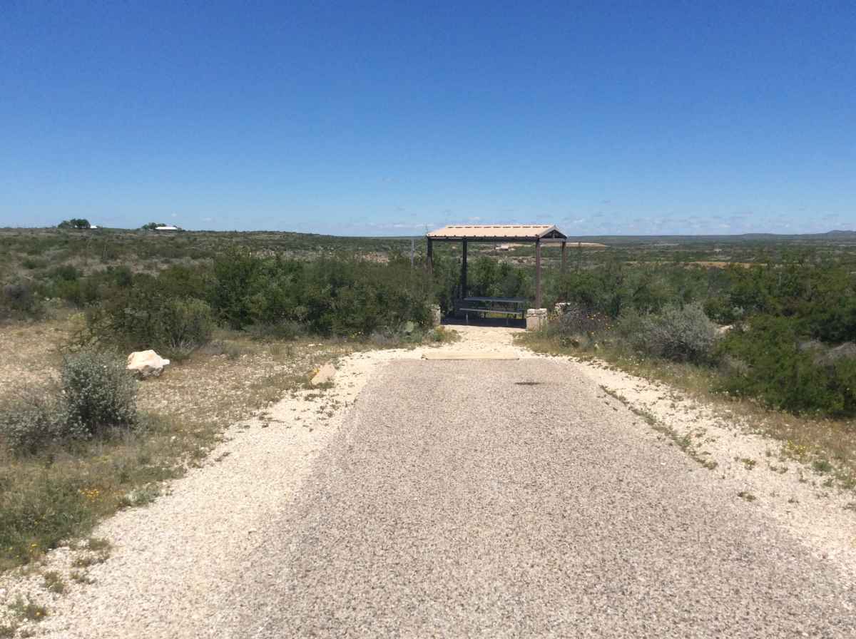 Campsite 15 in Desert Vista Camping Area. 
