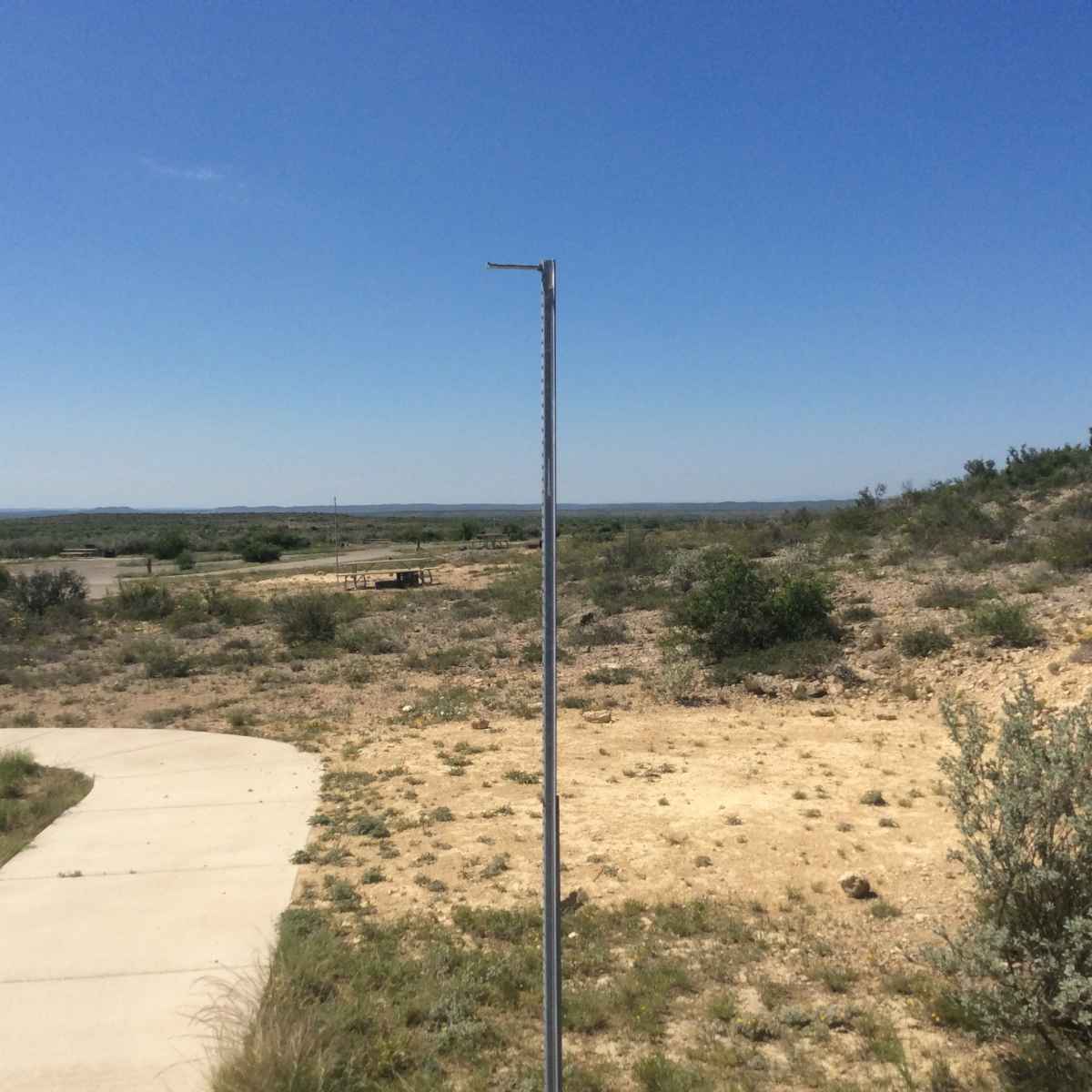 The lantern post at Campsite 35/