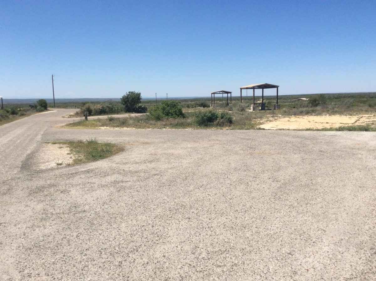 The pull-in for parking for Campsite 31.