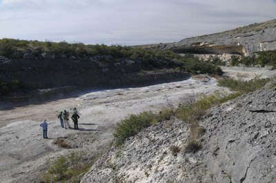 Hikers Walking in Seminole Canyon