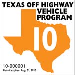OHV Decal