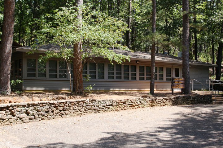 Outside the Group Dining Hall. 