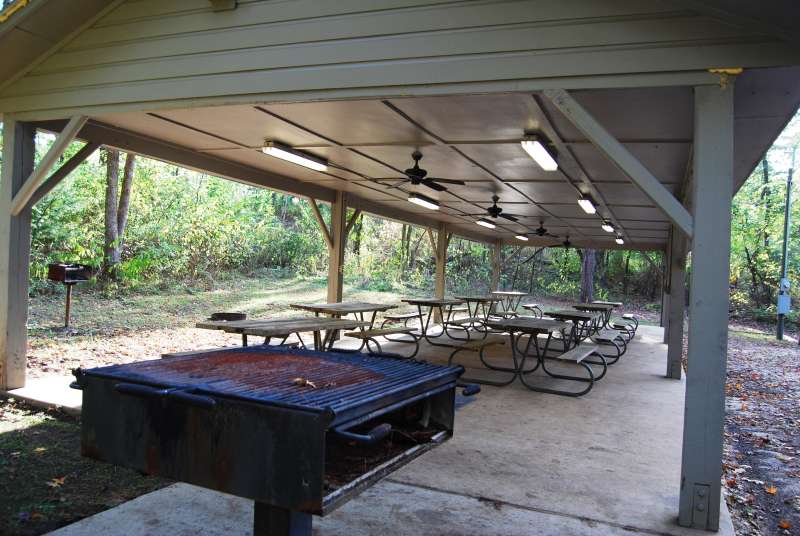 The Group Picnic Area 3 has a covered pavilion.