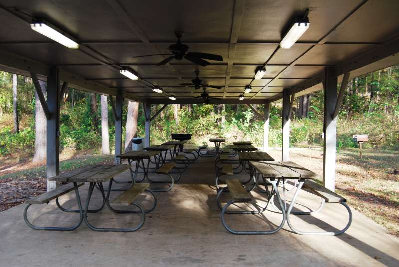 The Group Picnic Area 3 has a covered pavilion.