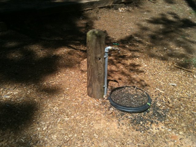 All of the shelters have an outside water faucet.