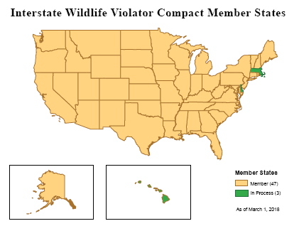 Map of participating states