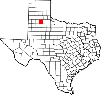 Map of Texas highlighting Floyd COUNTY