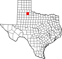 Map of Texas highlighting Motley COUNTY