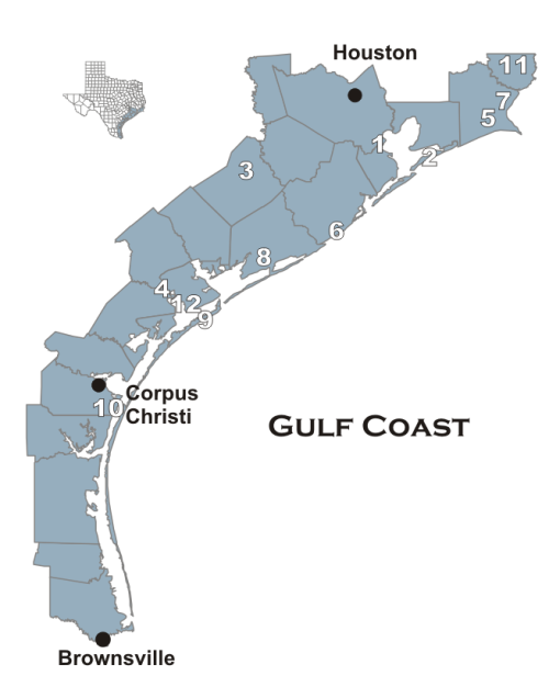 map of texas gulf coastline Tpwd Wildlife Management Areas Gulf Coast map of texas gulf coastline